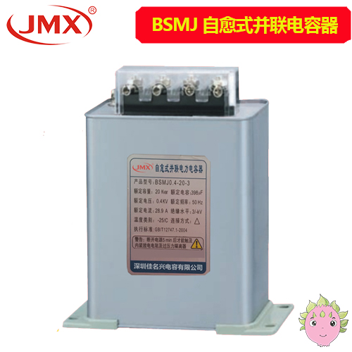 BSMJ自愈式低壓無功補償并聯(lián)電力電容器0.4-30-3 330X181X70